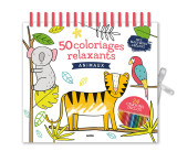 Mes blocs-notes créatifs - 50 coloriages relaxants - animaux