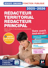 Réussite concours - rédacteur territorial/principal - 2025-2026 - préparation complète