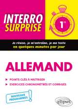 Allemand - première  - nouveaux programmes