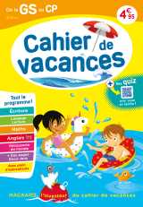 Cahier de vacances 2025, de la gs vers le cp 5-6 ans