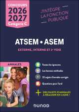 Concours atsem/asem - annales corrigées - 2026-2027