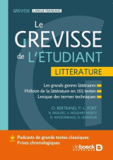 Grevisse : le grevisse de l'etudiant : litterature - histoire litteraire en 175 textes