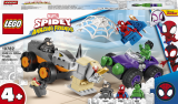 Lego marvel le combat des camions spiderman hulk et le dino