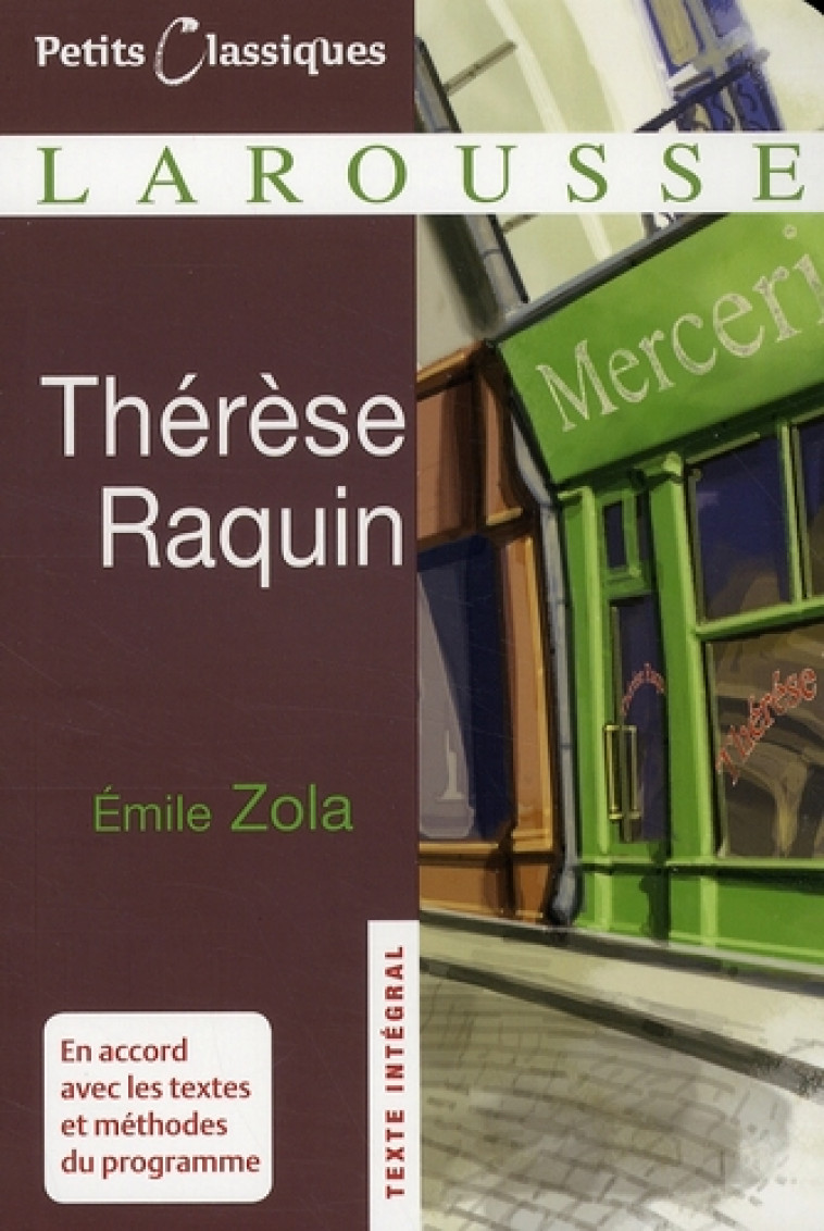 THERESE RAQUIN - ZOLA EMILE - LAROUSSE
