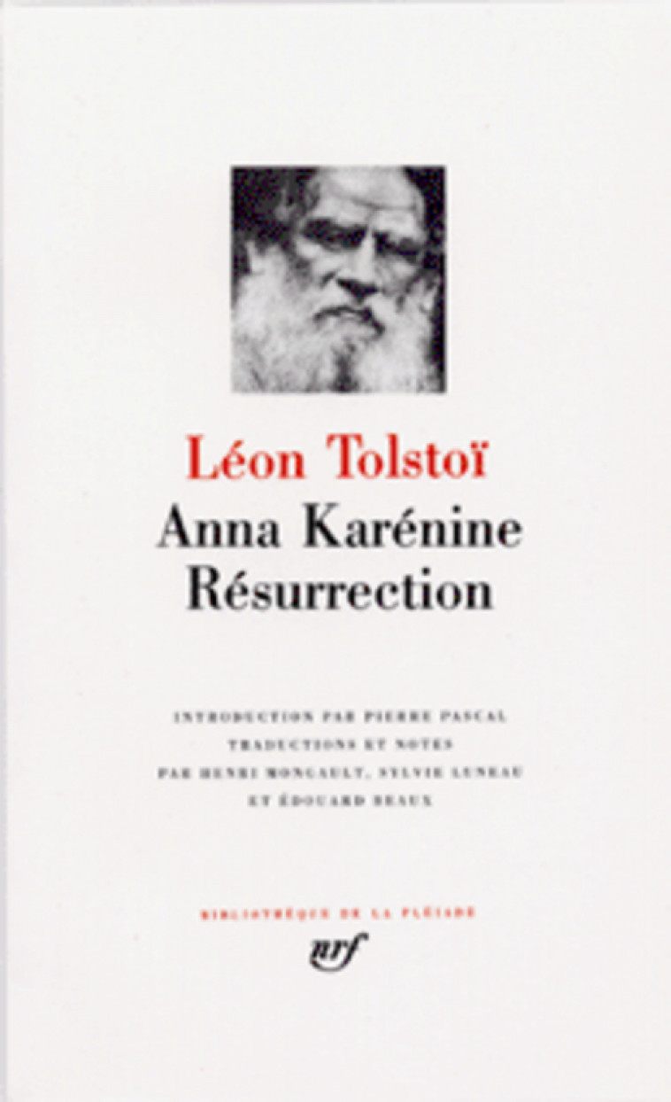 ANNA KARENINE - RESURRECTION - TOLSTOI LEON - GALLIMARD