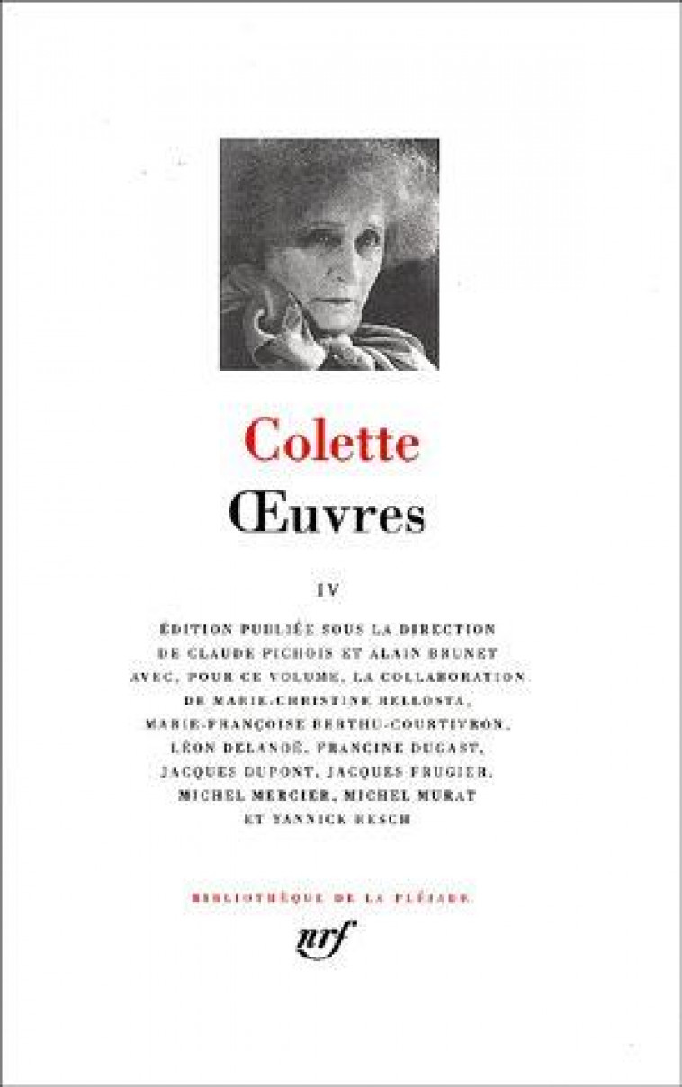 OEUVRES - VOL04 - COLETTE - GALLIMARD