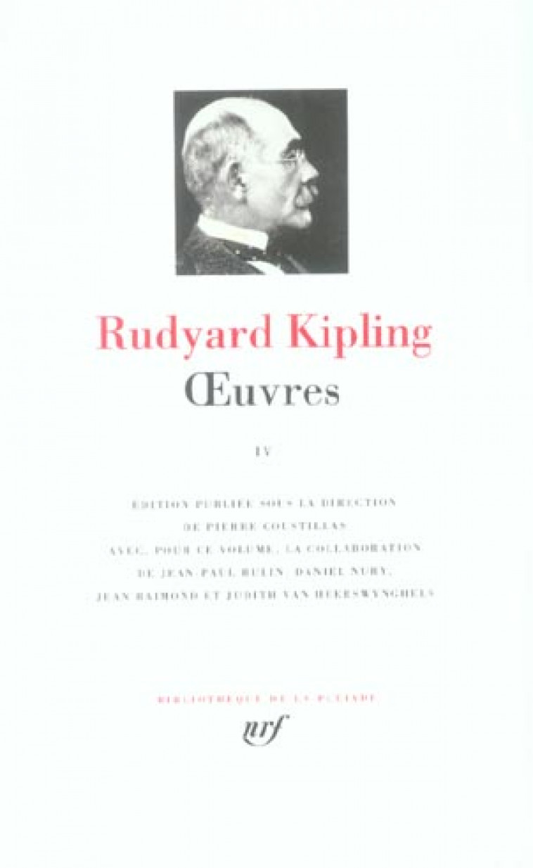 OEUVRES - VOL04 - KIPLING RUDYARD - GALLIMARD