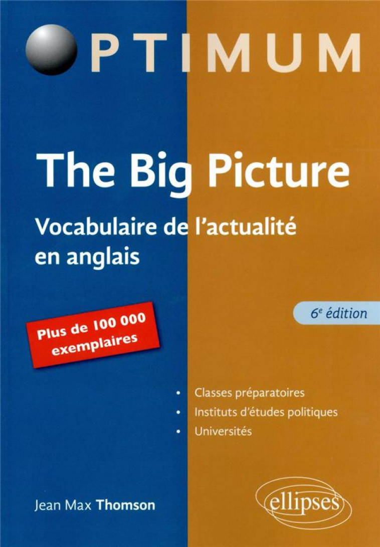 THE BIG PICTURE - 6E EDITION - THOMSON JEAN MAX - ELLIPSES MARKET