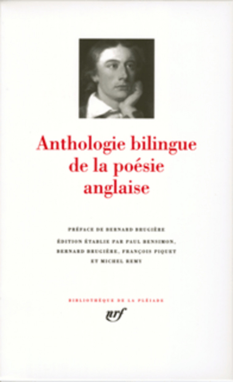ANTHOLOGIE BILINGUE DE LA POESIE ANGLAISE - COLLECTIFS/BRUGIERE - GALLIMARD
