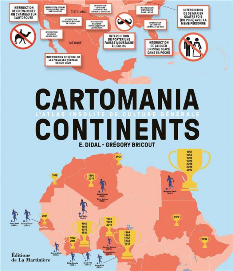 CARTOMANIA CONTINENTS - BRICOUT/E. DIDAL - MARTINIERE BL