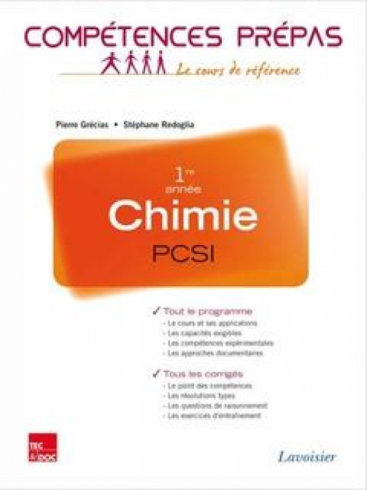 CHIMIE, 1RE ANNEE PCSI - GRECIAS PIERRE - Tec et Doc