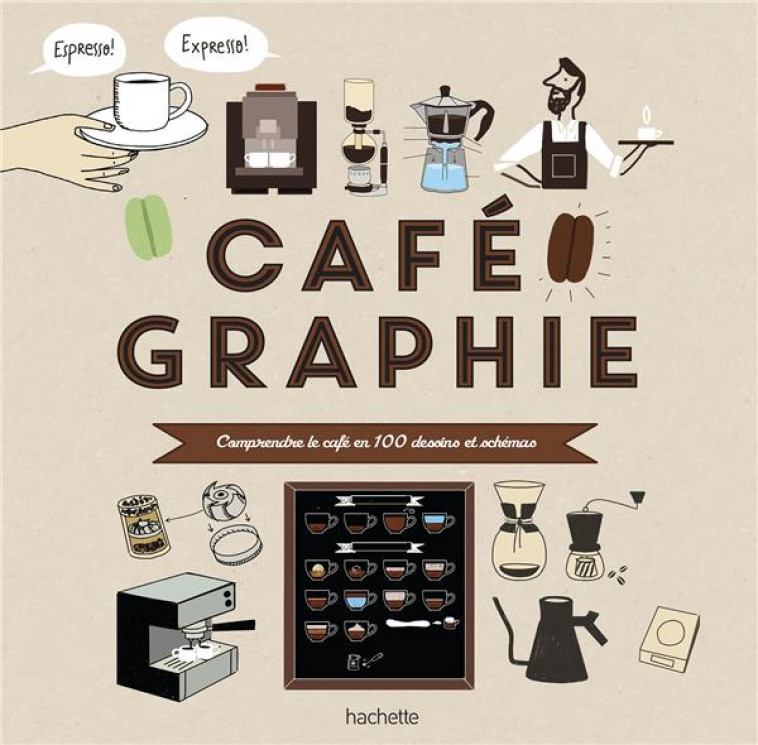 CAFEGRAPHIE - COMPRENDRE LE CAFE EN 100 DESSINS ET SCHEMAS - CARON ANNE - HACHETTE