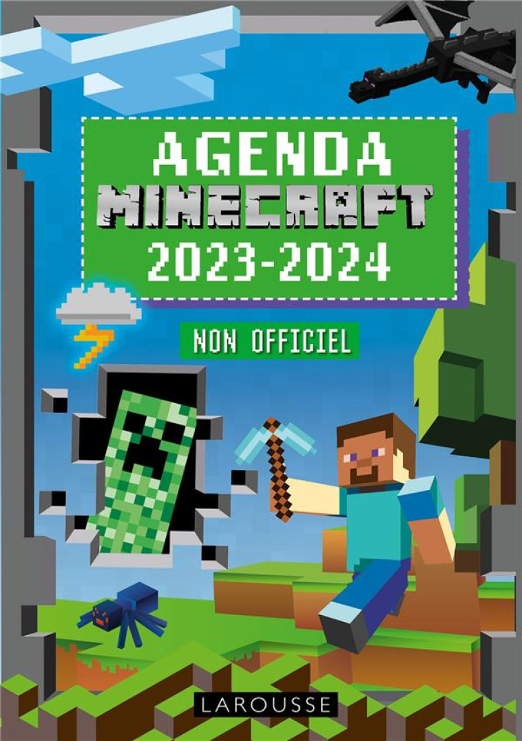 MINECRAFT : AGENDA  -  NON OFFICIEL (EDITION 2023/2024) - COLLECTIF - NC