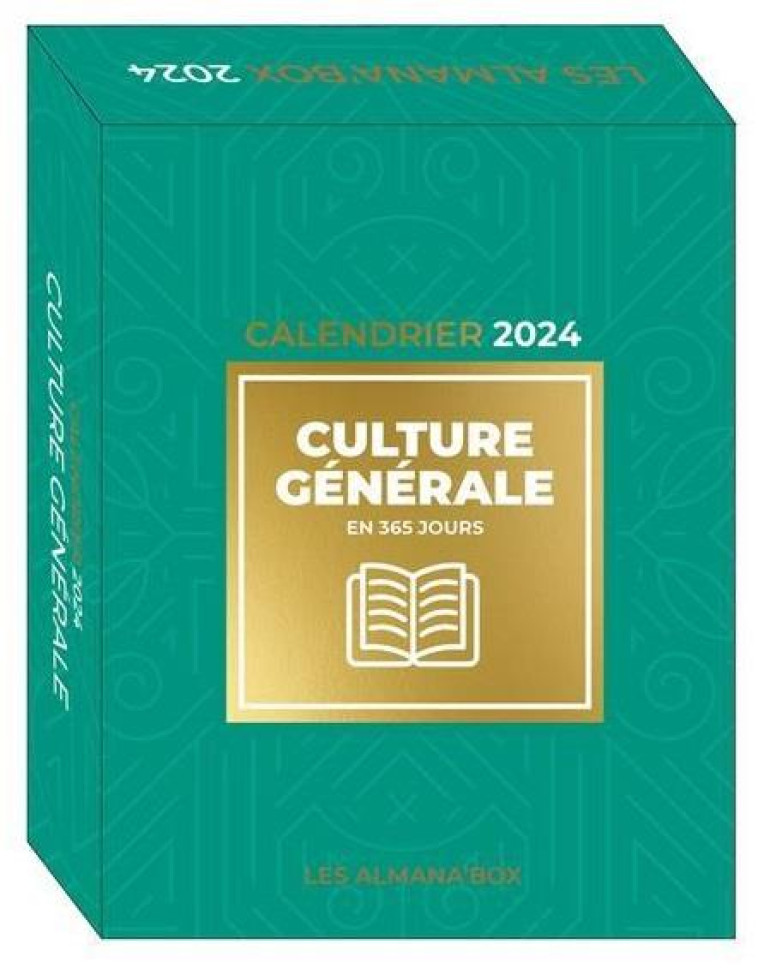 GRAND CALENDRIER ALMANA-BOX CULTURE GENERALE EN 365 JOURS 2024