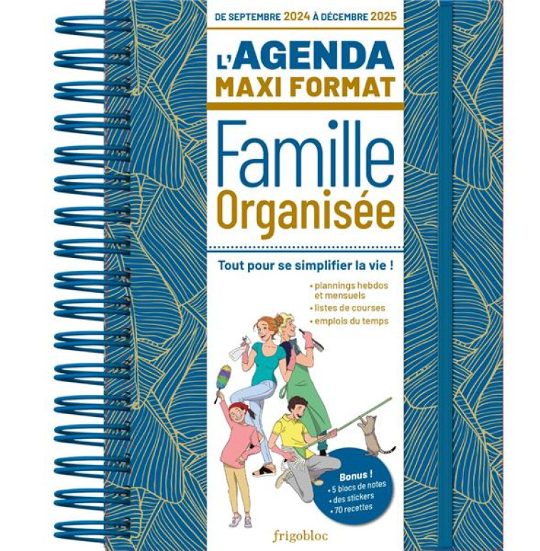 L'AGENDA MAXI FORMAT FAMILLE ORGANISEE (EDITION 2025) - XXX - NC
