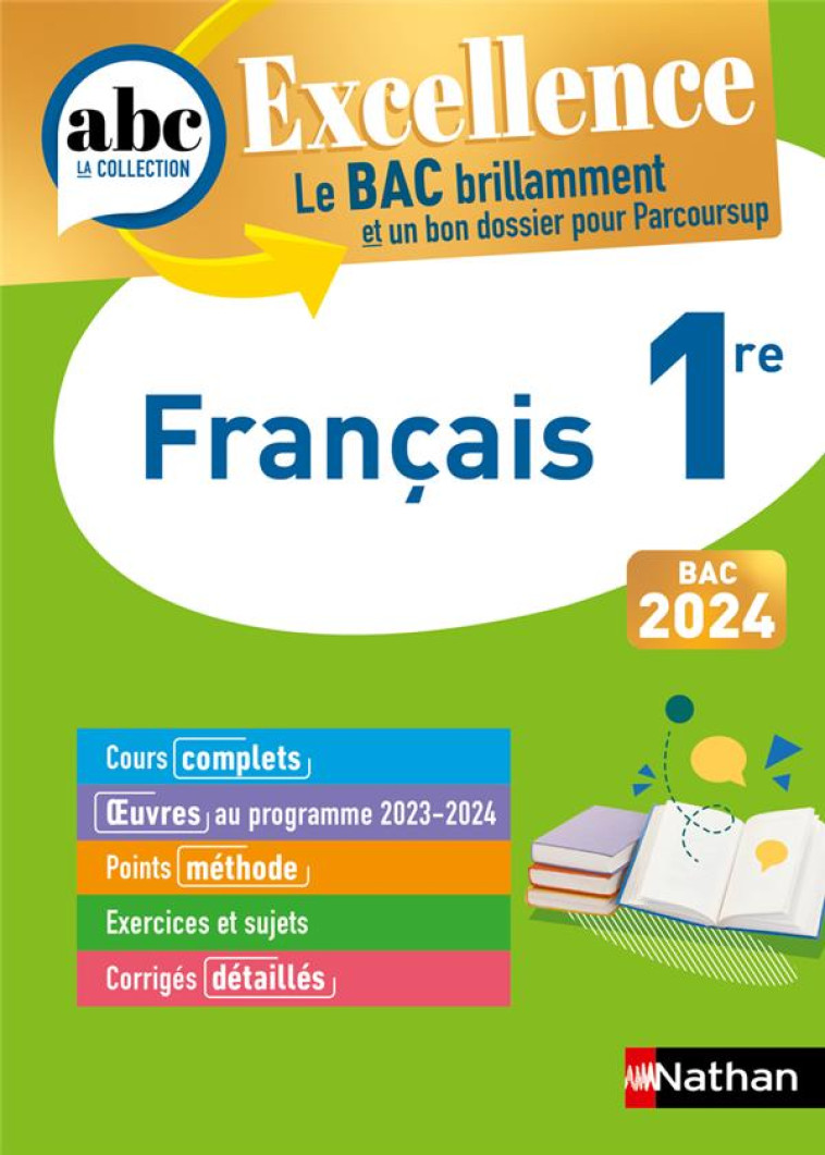ABC DU BAC EXCELLENCE : FRANCAIS  -  1RE (EDITION 2023) - CAHEN-PINON/PREST - CLE INTERNAT