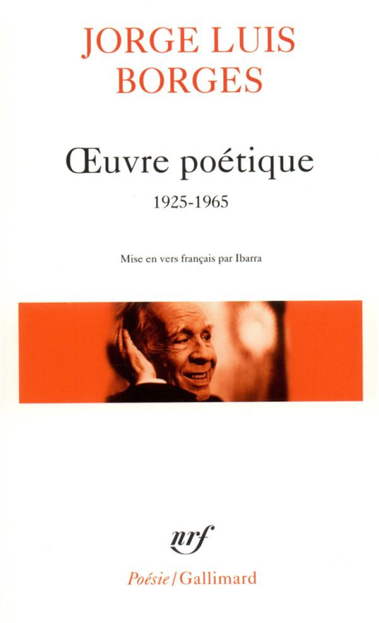 OEUVRE POETIQUE - (1925-1965) - BORGES JORGE LUIS - GALLIMARD